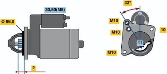 BOSCH 0001108186 - Motorino d'avviamento autozon.pro