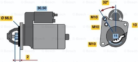 BOSCH 0 001 108 180 - Motorino d'avviamento autozon.pro