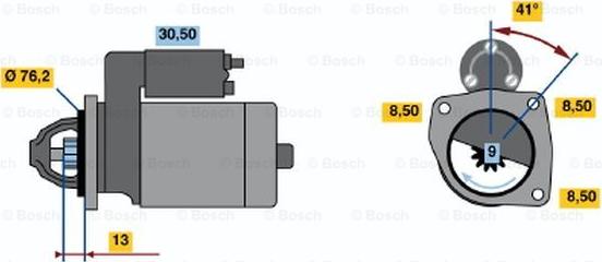 BOSCH 0 001 108 136 - Motorino d'avviamento autozon.pro