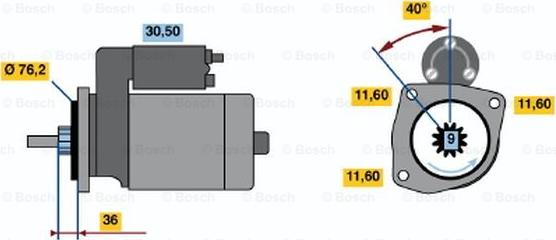 BOSCH 0 001 108 127 - Motorino d'avviamento autozon.pro