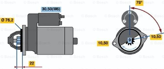 BOSCH 0 001 108 178 - Motorino d'avviamento autozon.pro