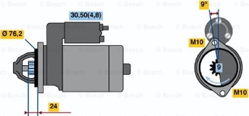 BOSCH 0001109203 - Motorino d'avviamento autozon.pro