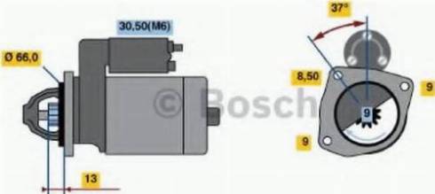 BOSCH 0 001 107 411 - Motorino d'avviamento autozon.pro