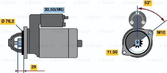 BOSCH 0 001 107 425 - Motorino d'avviamento autozon.pro