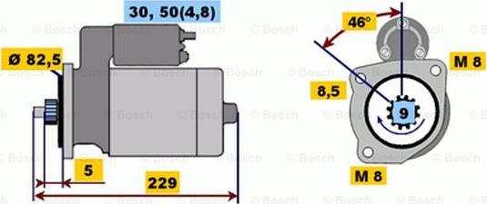 BOSCH 0 001 107 094 - Motorino d'avviamento autozon.pro