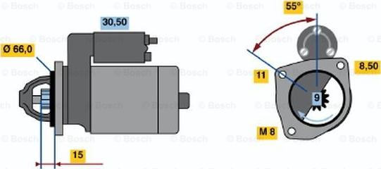 BOSCH 0 001 107 097 - Motorino d'avviamento autozon.pro