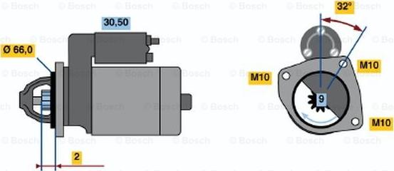 BOSCH 0 001 108 173 - Motorino d'avviamento autozon.pro