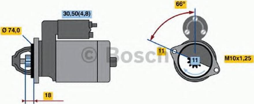 BOSCH 0 001 107 088 - Motorino d'avviamento autozon.pro