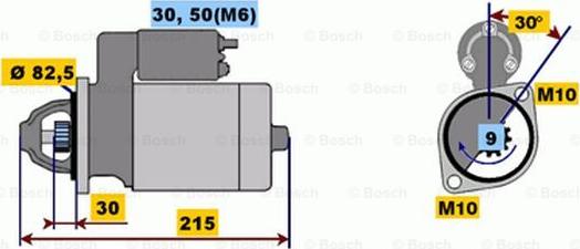 BOSCH 0 001 107 037 - Motorino d'avviamento autozon.pro