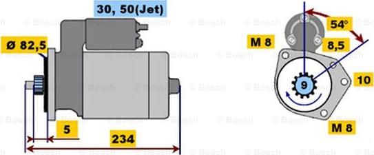 BOSCH 0 001 107 025 - Motorino d'avviamento autozon.pro