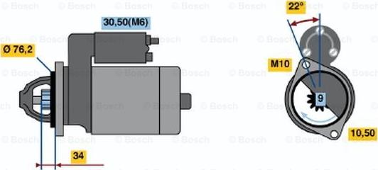 BOSCH 0 986 020 850 - Motorino d'avviamento autozon.pro