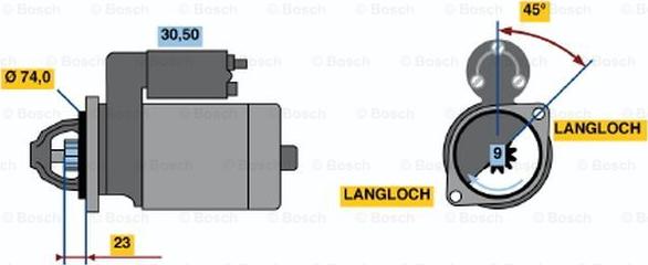 BOSCH 0 001 108 181 - Motorino d'avviamento autozon.pro