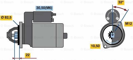 BOSCH 0 001 107 112 - Motorino d'avviamento autozon.pro