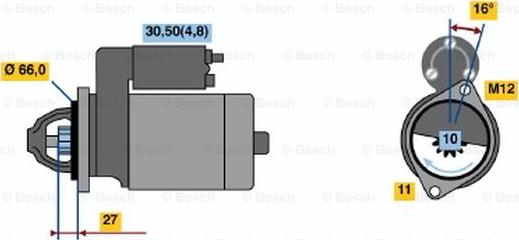 BOSCH 0 001 115 056 - Motorino d'avviamento autozon.pro