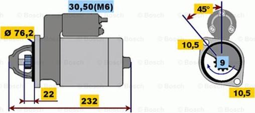 BOSCH 0 001 115 039 - Motorino d'avviamento autozon.pro