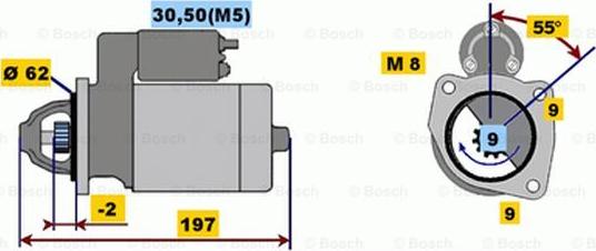 BOSCH 0 001 116 003 - Motorino d'avviamento autozon.pro