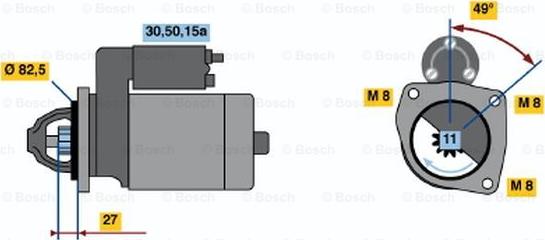 BOSCH 0 001 110 004 - Motorino d'avviamento autozon.pro