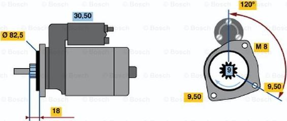 BOSCH 0 001 110 007 - Motorino d'avviamento autozon.pro