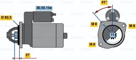 BOSCH 0 001 110 083 - Motorino d'avviamento autozon.pro