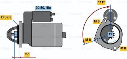 BOSCH 0 001 110 108 - Motorino d'avviamento autozon.pro