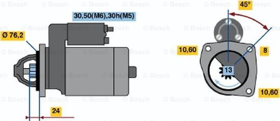 BOSCH 0 001 110 110 - Motorino d'avviamento autozon.pro