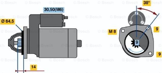 BOSCH 0 001 113 006 - Motorino d'avviamento autozon.pro