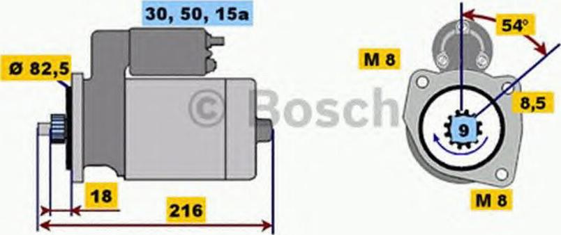 BOSCH 0 001 113 001 - Motorino d'avviamento autozon.pro