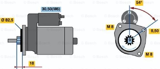 BOSCH 0 001 113 007 - Motorino d'avviamento autozon.pro