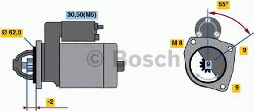 BOSCH 0001112041 - Motorino d'avviamento autozon.pro