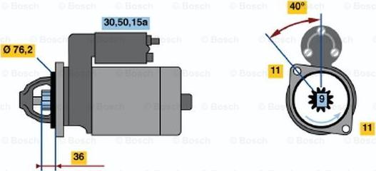 BOSCH 0 001 112 003 - Motorino d'avviamento autozon.pro