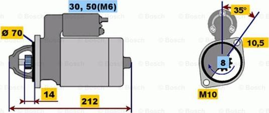 BOSCH 0 001 112 017 - Motorino d'avviamento autozon.pro