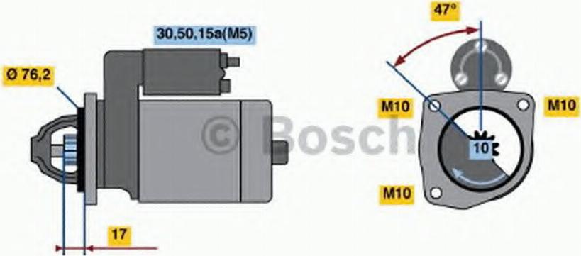 BOSCH 0001112037 - Motorino d'avviamento autozon.pro