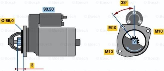 BOSCH 0 001 112 025 - Motorino d'avviamento autozon.pro