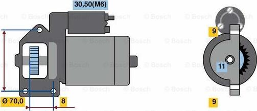 BOSCH 0 001 139 001 - Motorino d'avviamento autozon.pro