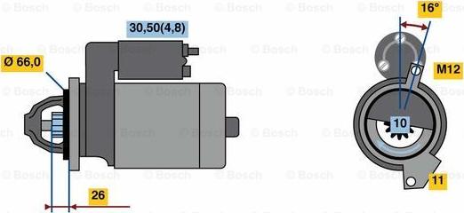 BOSCH 0 001 139 019 - Motorino d'avviamento autozon.pro