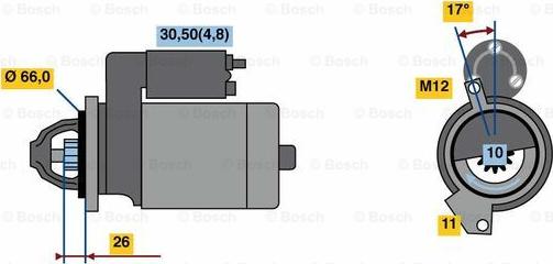 BOSCH 0 001 139 041 - Motorino d'avviamento autozon.pro