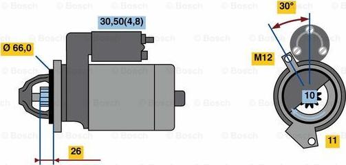 BOSCH 0 001 138 019 - Motorino d'avviamento autozon.pro