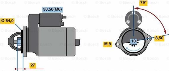 BOSCH 0 001 138 011 - Motorino d'avviamento autozon.pro