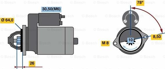 BOSCH 0 001 138 029 - Motorino d'avviamento autozon.pro