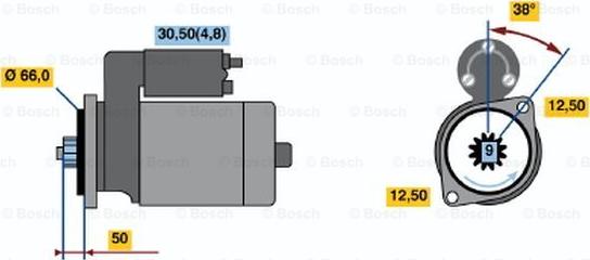 BOSCH 0 001 124 024 - Motorino d'avviamento autozon.pro