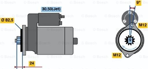 BOSCH 0 001 125 513 - Motorino d'avviamento autozon.pro