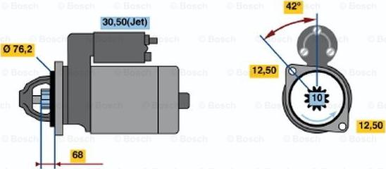 BOSCH 0 001 125 048 - Motorino d'avviamento autozon.pro