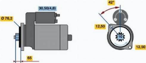 BOSCH 0 001 123 015 - Motorino d'avviamento autozon.pro