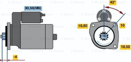 BOSCH 0 001 121 422 - Motorino d'avviamento autozon.pro