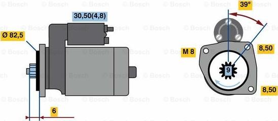 BOSCH 0 001 121 034 - Motorino d'avviamento autozon.pro