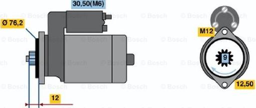 BOSCH 0 001 123 002 - Motorino d'avviamento autozon.pro