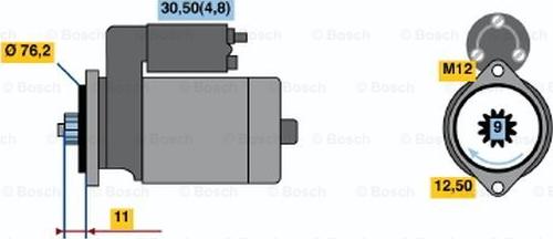 BOSCH 0 001 123 024 - Motorino d'avviamento autozon.pro