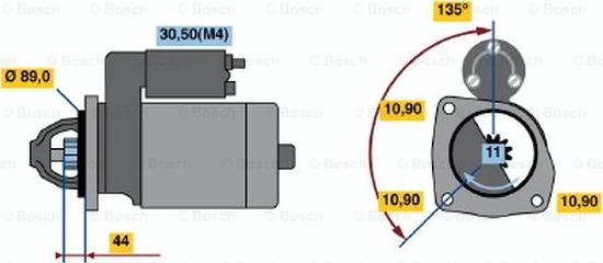 BOSCH 0 001 364 402 - Motorino d'avviamento autozon.pro