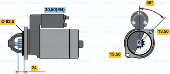 BOSCH 0 001 366 029 - Motorino d'avviamento autozon.pro