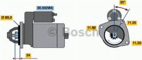 BOSCH 0 001 369 017 - Motorino d'avviamento autozon.pro